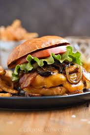 Whiskey Glazed Burger