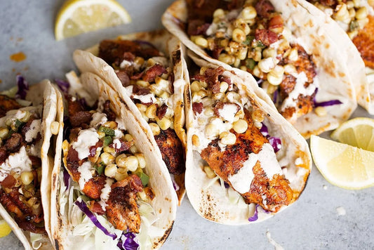 Southern Blackened Catfish Tacos