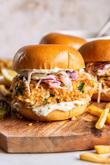 Fried Snapper Sandwich